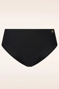 Store TC Beach Mid Waist Bikinibroekje In Black Rib