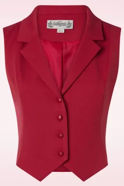 Clearance Collectif Clothing Milla Gilet In Rood