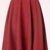 Discount Collectif Clothing Milla Swing Rok In Rood