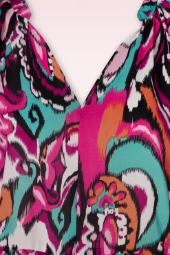 Shop Smashed Lemon Mirna Maxi Jurk In Multi