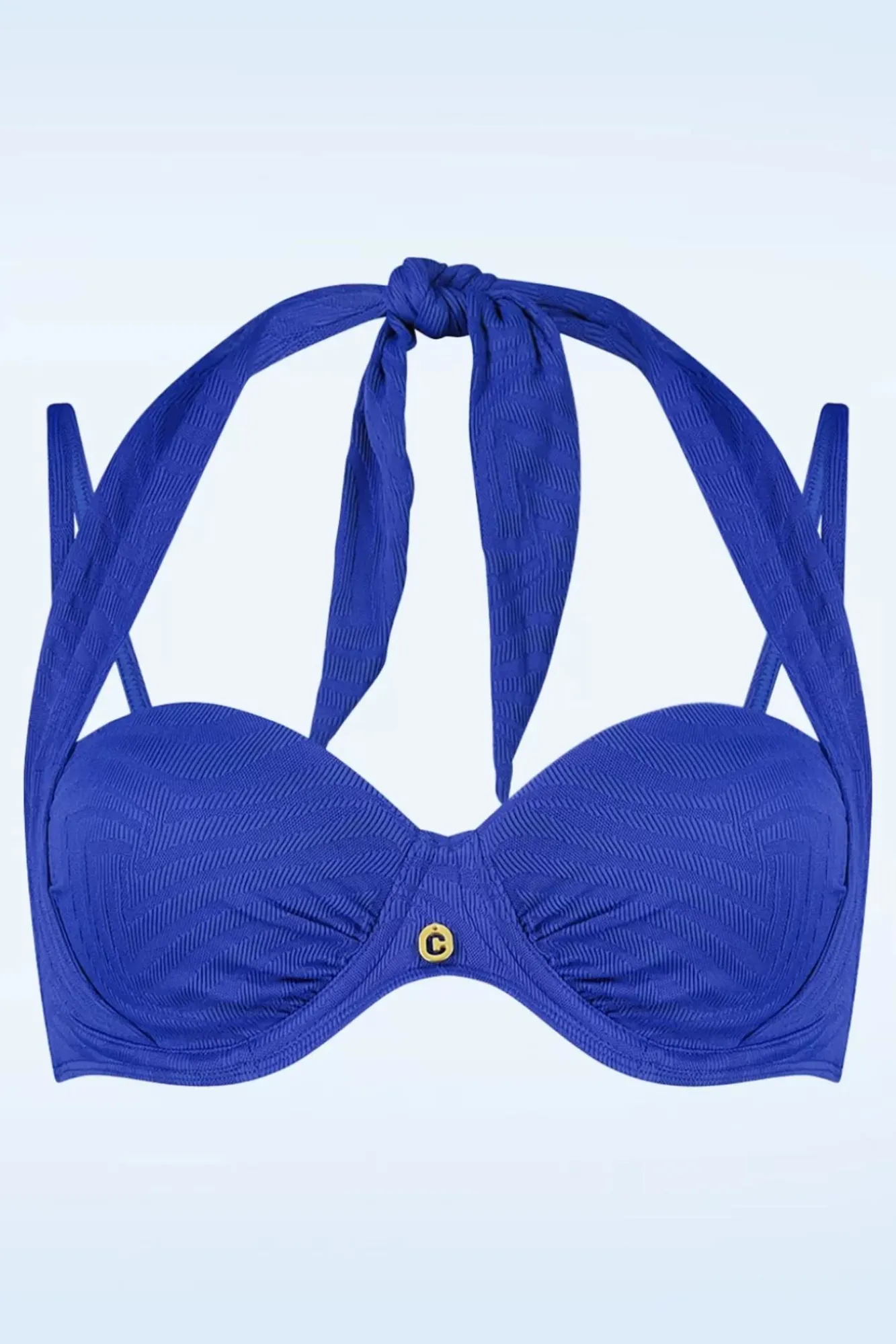 Online TC Beach Multiway Bikinitop In Blue Waves