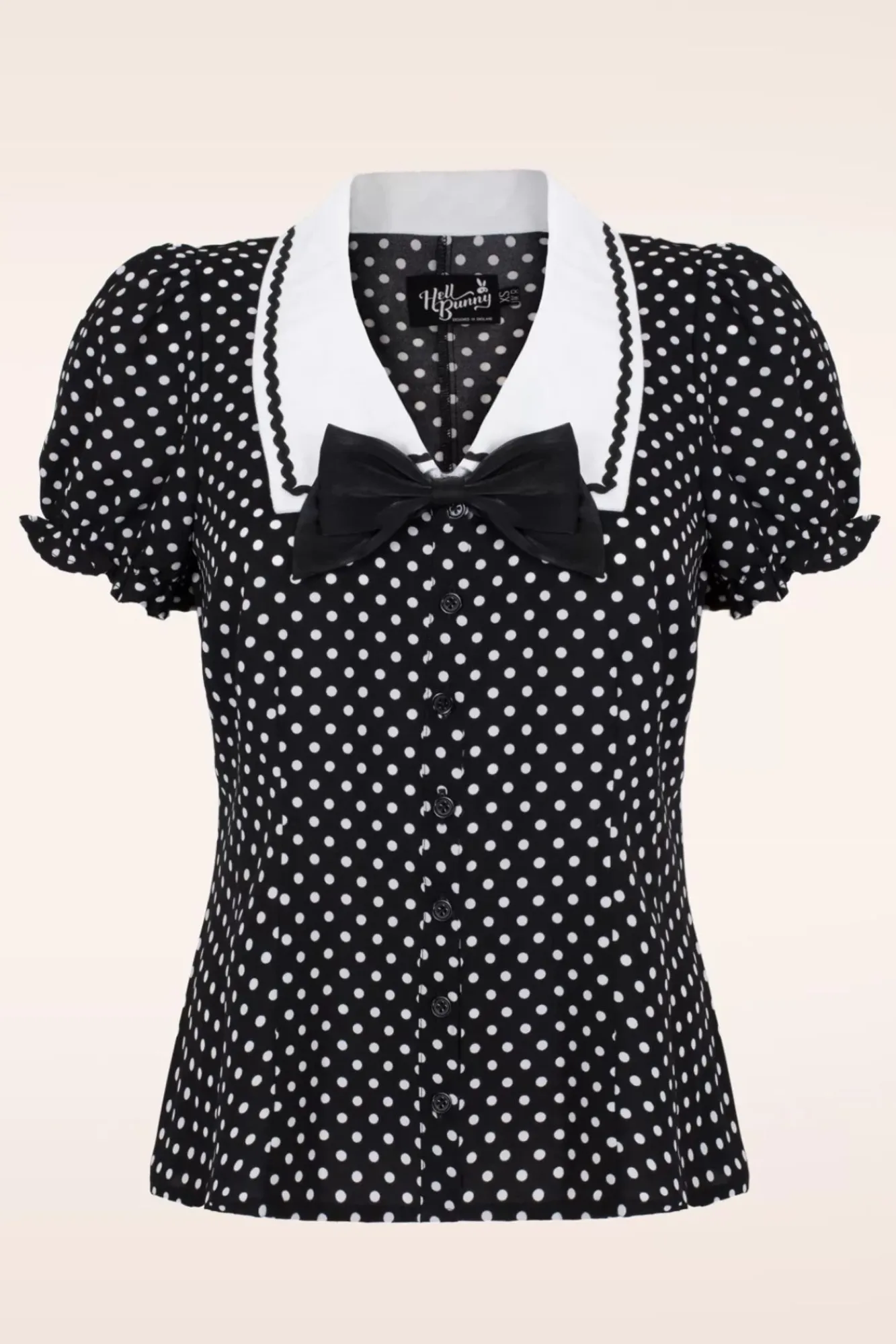 New Bunny Naomi Blouse In Zwart En Wit