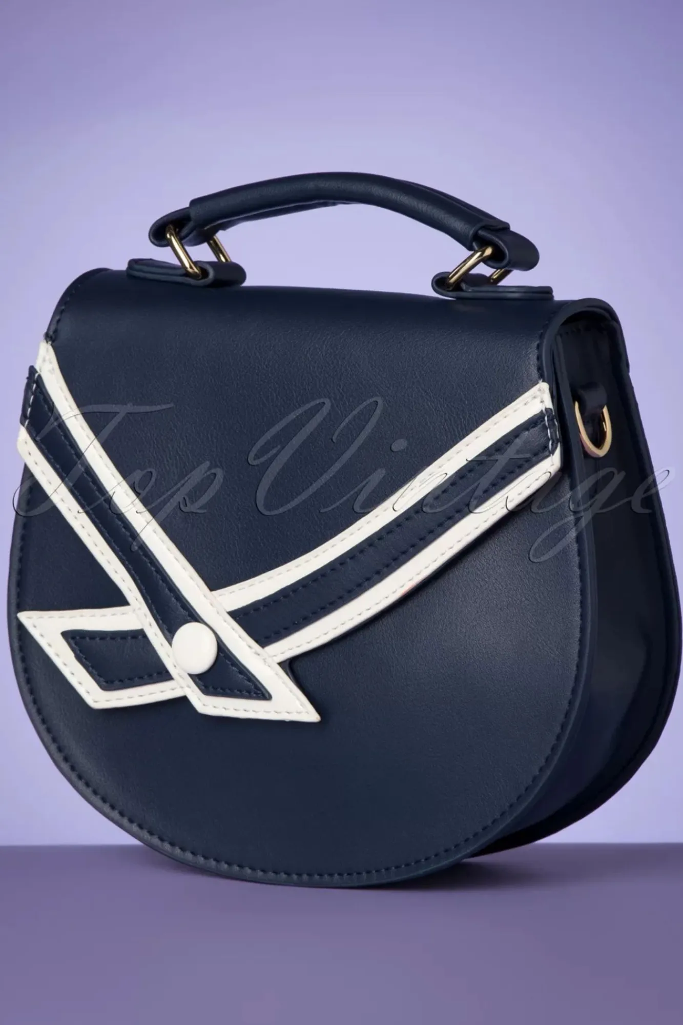 Fashion Banned Retro Nautical Kelly Lee Handtas In Marineblauw