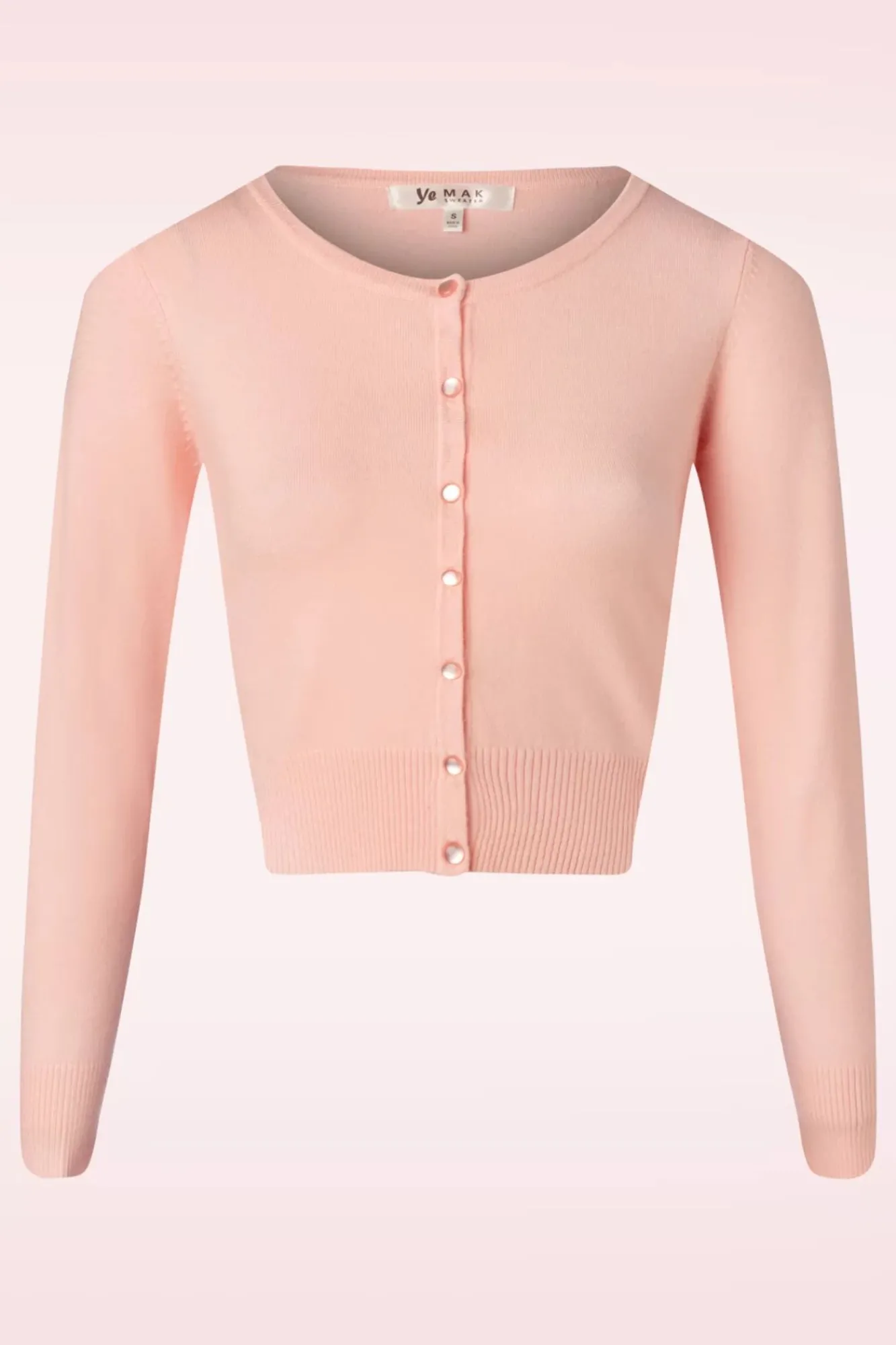 Sale Mak Sweater Nyla Cropped Vest In Poeder Roze
