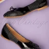 New Banned Retro Oxford Isabella Ballerina's In Zwart