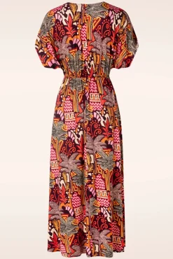 Cheap Surkana Palma Maxi Jurk In Multi