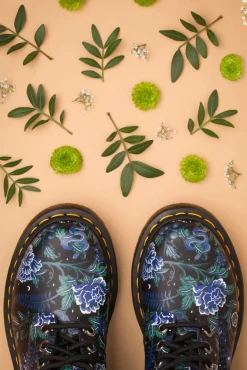 Online Dr. Martens 1460 Pascal Backhand Mystic Garden Bloemenlaarzen In Zwart