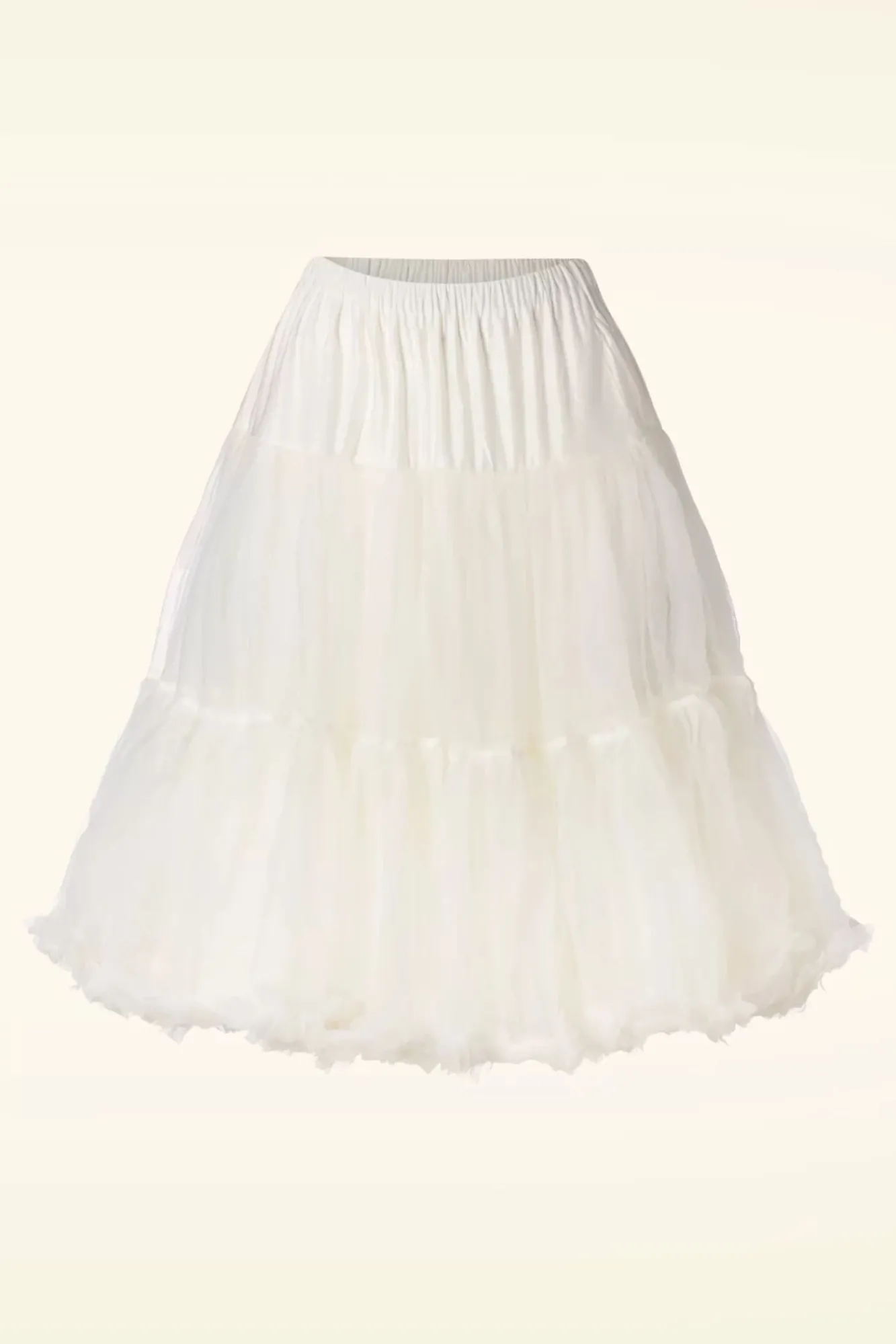 Hot Banned Retro Queen Size Lola Lifeforms Petticoat In Ivoor