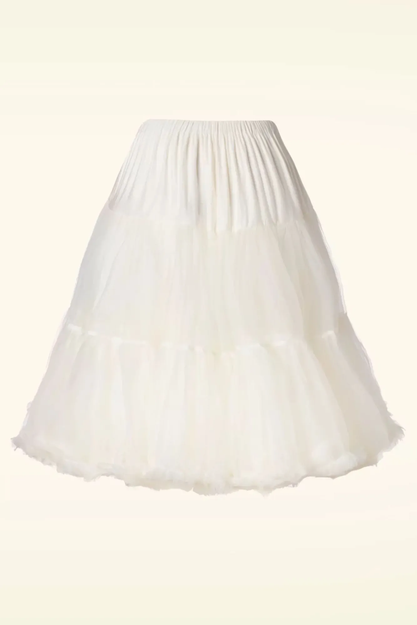 Hot Banned Retro Queen Size Lola Lifeforms Petticoat In Ivoor