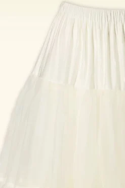 Hot Banned Retro Queen Size Lola Lifeforms Petticoat In Ivoor