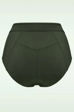 New Marlies Dekkers Royal Navy High Waist Bikini Broekje In Zeewier Groen