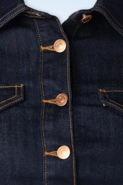 Fashion Rock-a-Booty Sadie Jacket In Donkerdenim