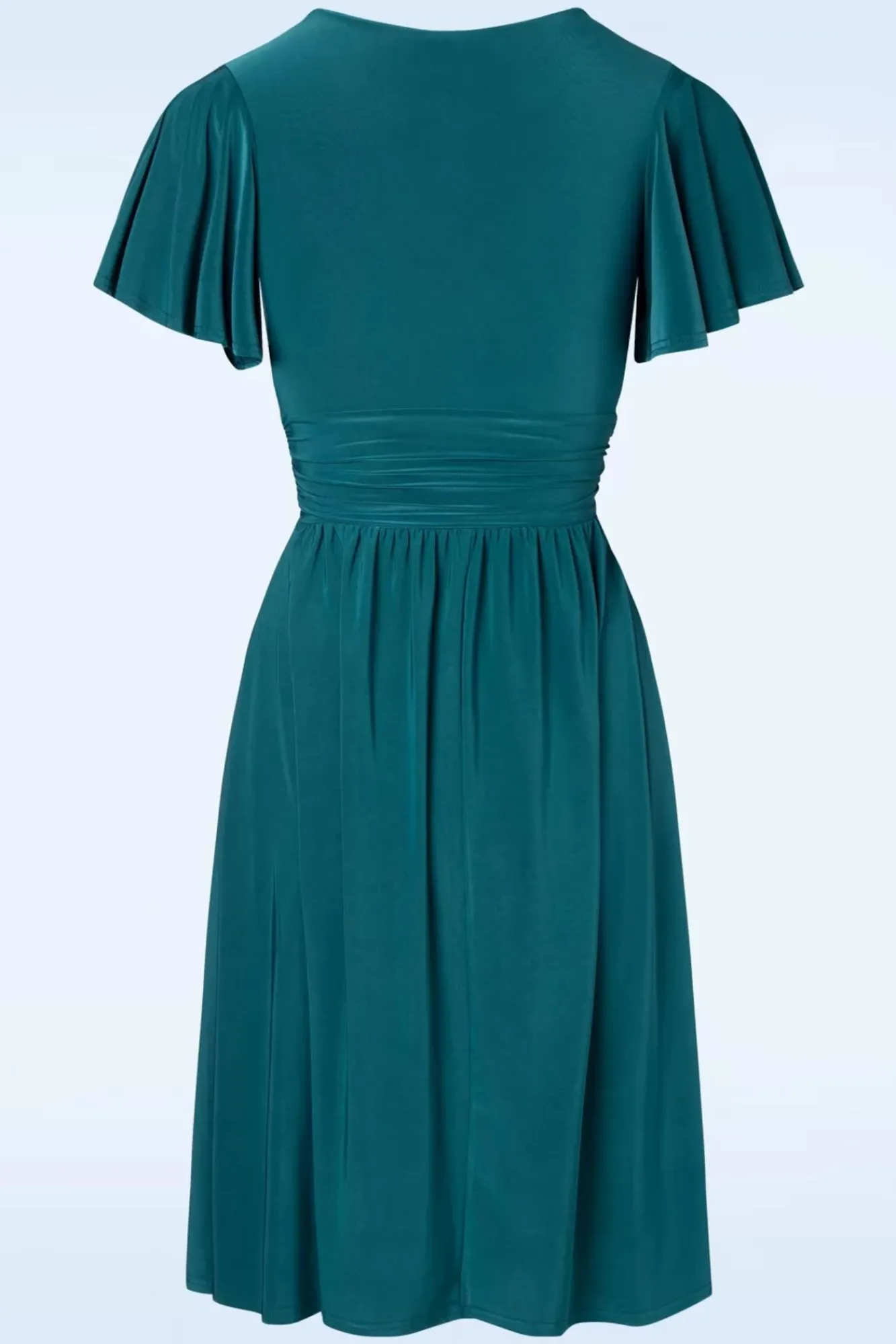 Clearance Vintage Chic for Topvintage Sadie Swing Jurk In Groenblauw