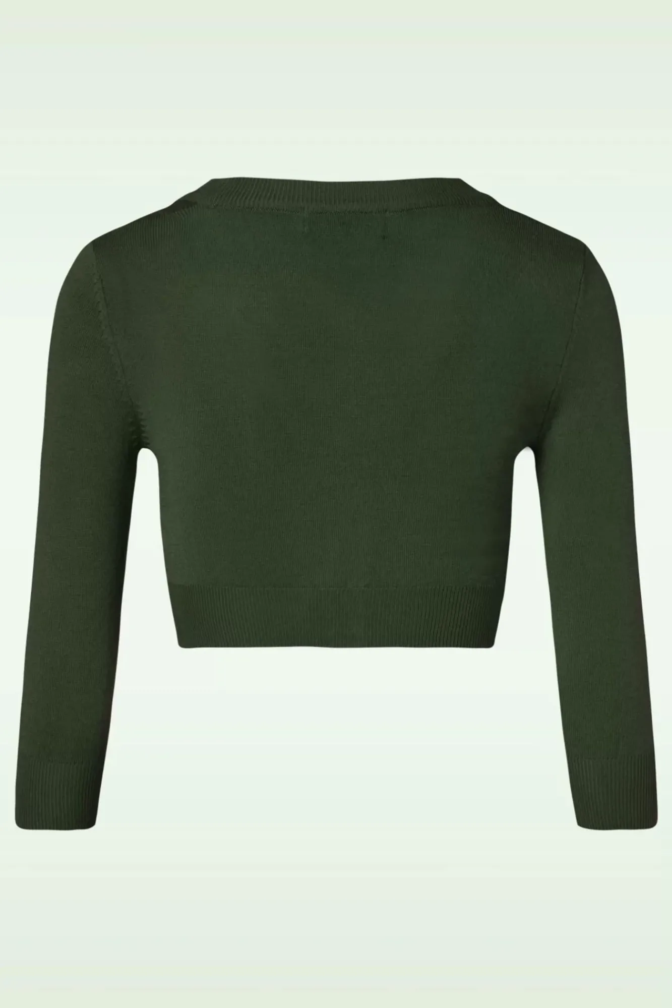 Outlet Mak Sweater Shela Cropped Vest In Jagersgroen