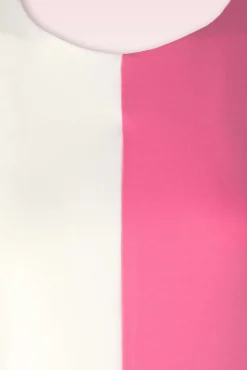 Discount Vixen Sixties Contrast Jurk In Roze