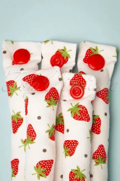 Best Lieblingsstucke By JuttaVerena Strawberry Fields - Set Van 12 Krulspelden In Wit
