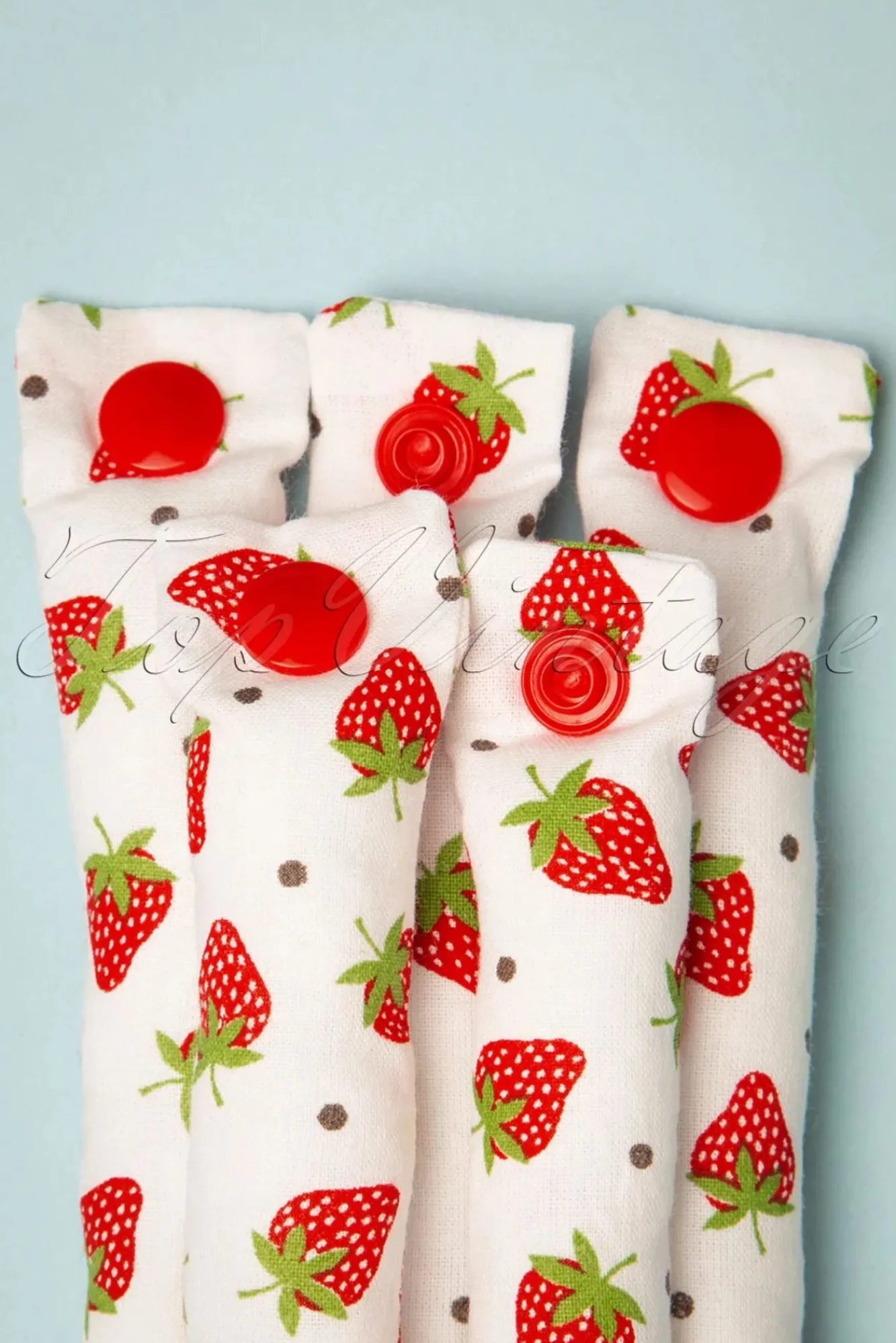 Best Lieblingsstucke By JuttaVerena Strawberry Fields - Set Van 12 Krulspelden In Wit