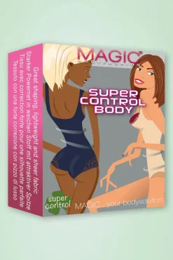 Shop MAGIC Bodyfashion Supercontrol Kanten Body In Zwart
