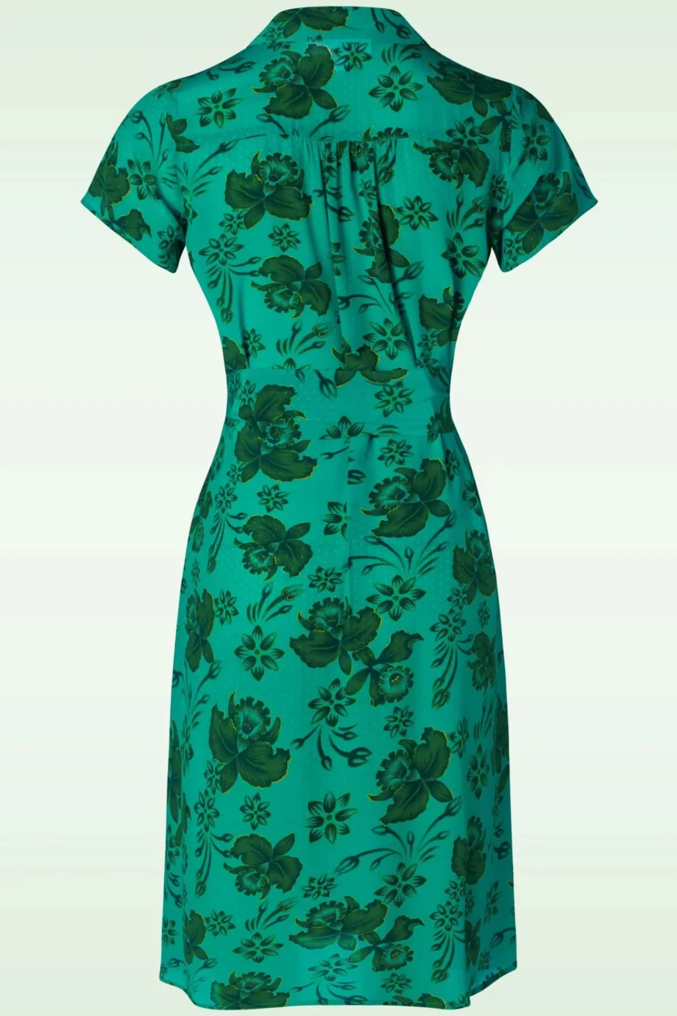 Best Sale King Louie Tex Jurk Coralie In Aqua Groen