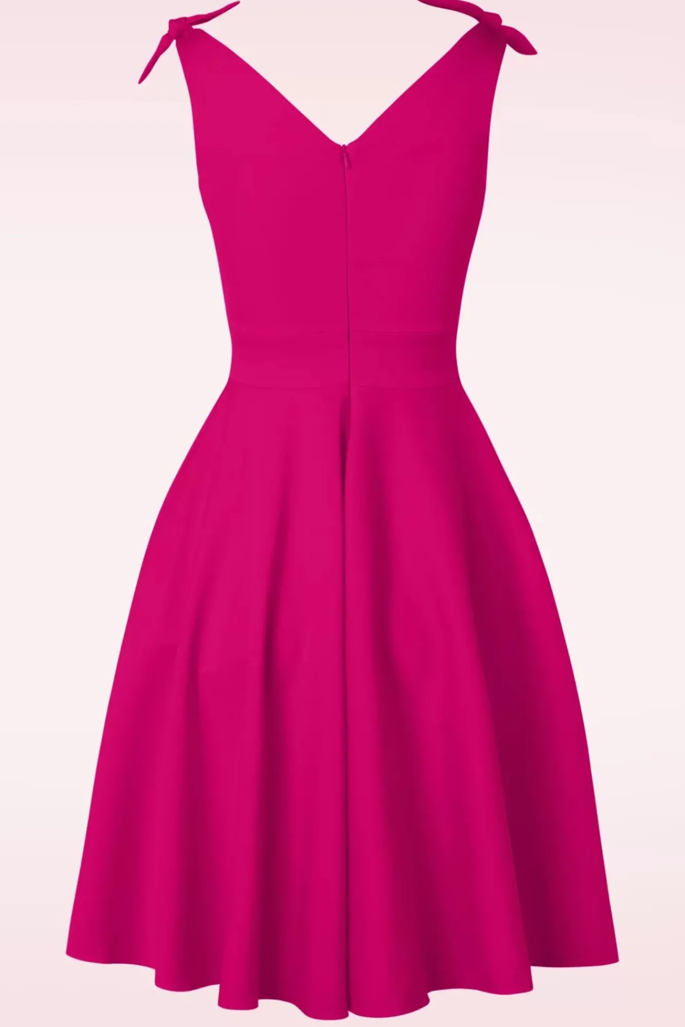 Cheap Glamour Bunny The Harper Swing Jurk In Telemagenta Roze
