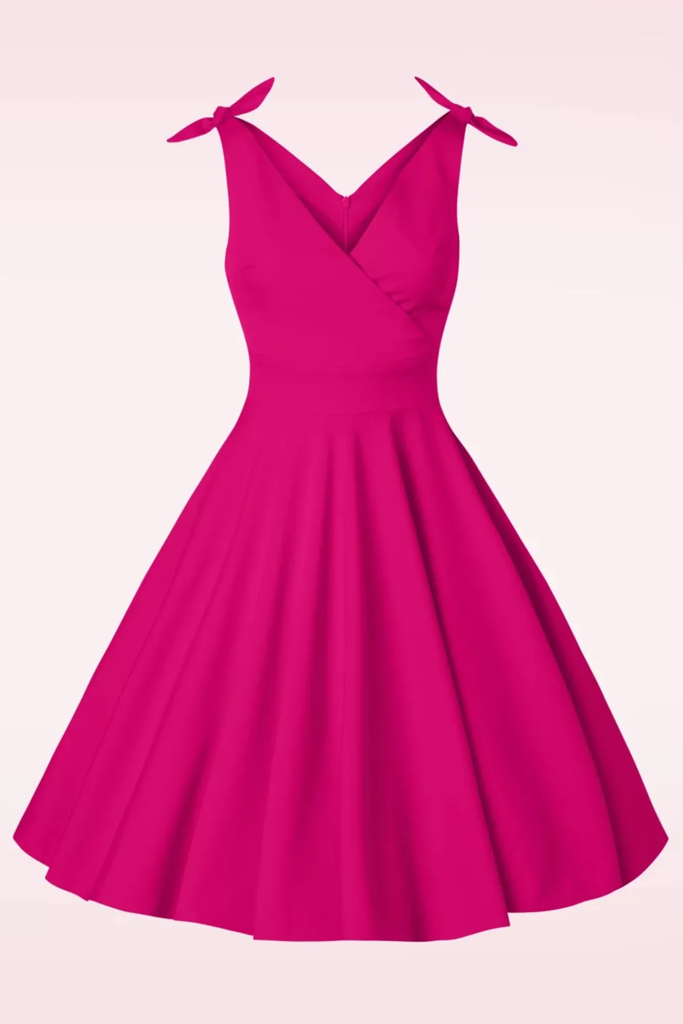 Cheap Glamour Bunny The Harper Swing Jurk In Telemagenta Roze