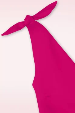 Cheap Glamour Bunny The Harper Swing Jurk In Telemagenta Roze