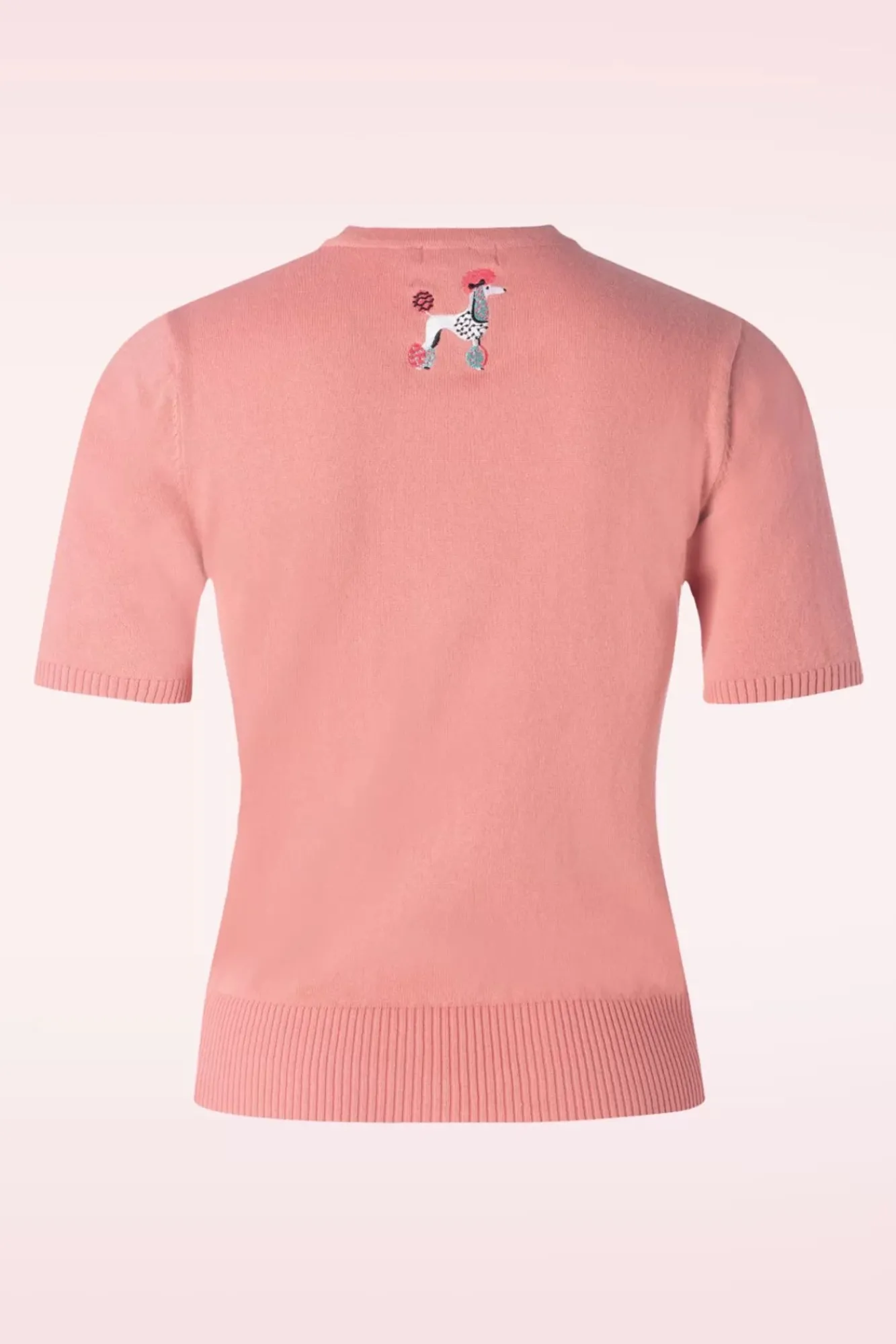 Sale Banned Retro The Kissing Poodles Cardigan In Roze