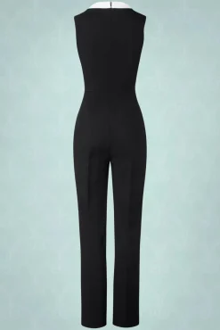 Cheap Vintage Diva The Luchia Jumpsuit In Zwart