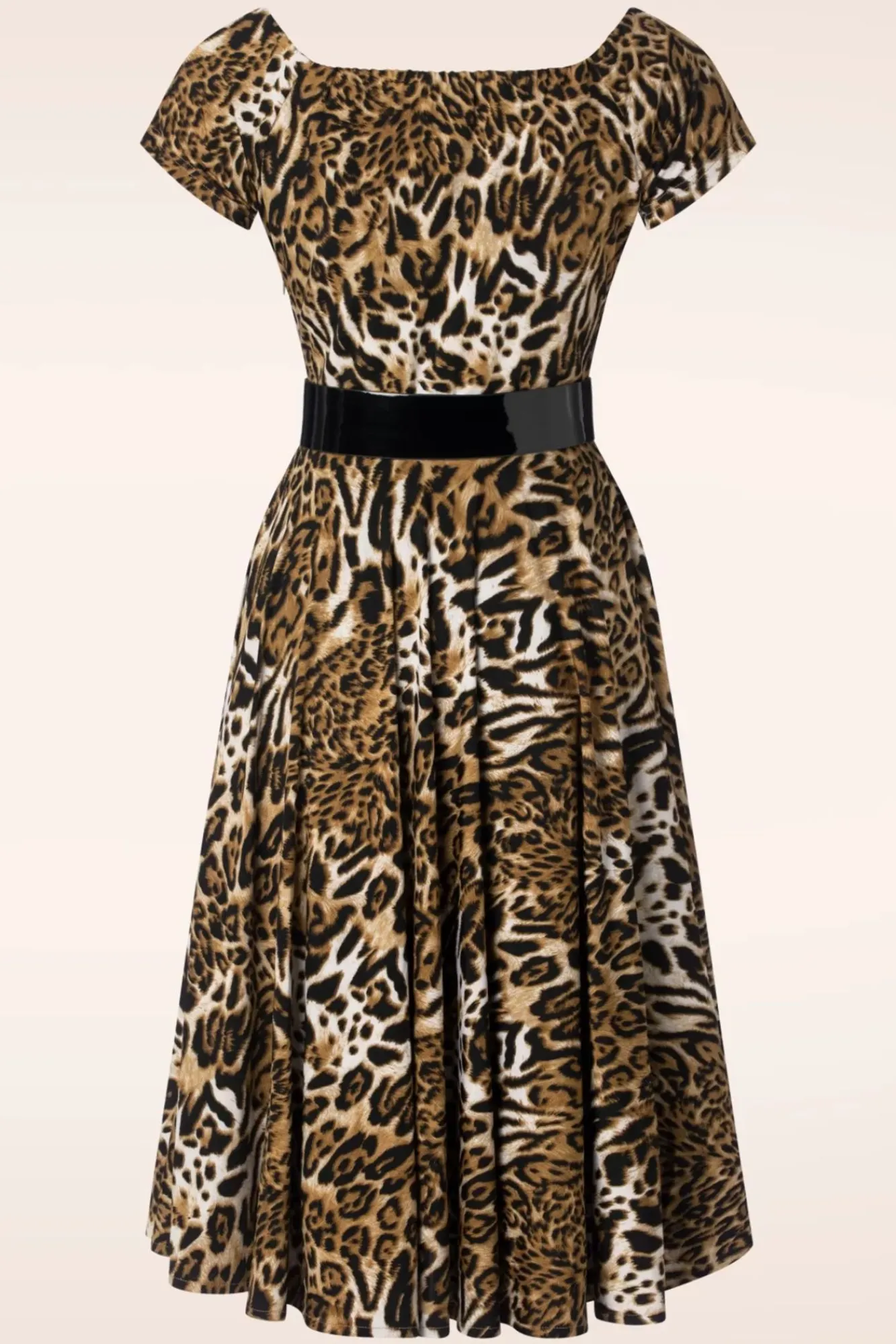 Sale Glamour Bunny The Marilyn Swing Jurk In Luipaard