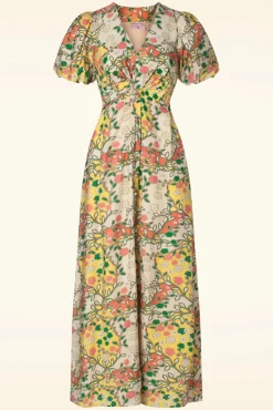 Shop Topvintage Boutique Collection Topvintage Exclusive ~ Phoebe Maxi Jurk In Multi