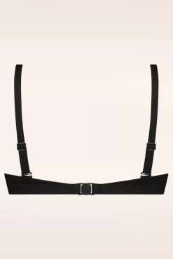 New TC Beach Triangle Bikinitop In Black Rib