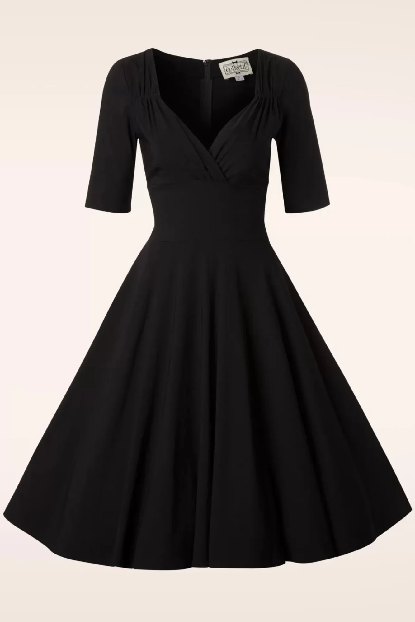 Discount Collectif Clothing Trixie Doll Swing Jurk In Zwart
