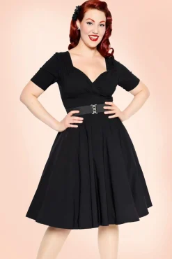 Discount Collectif Clothing Trixie Doll Swing Jurk In Zwart