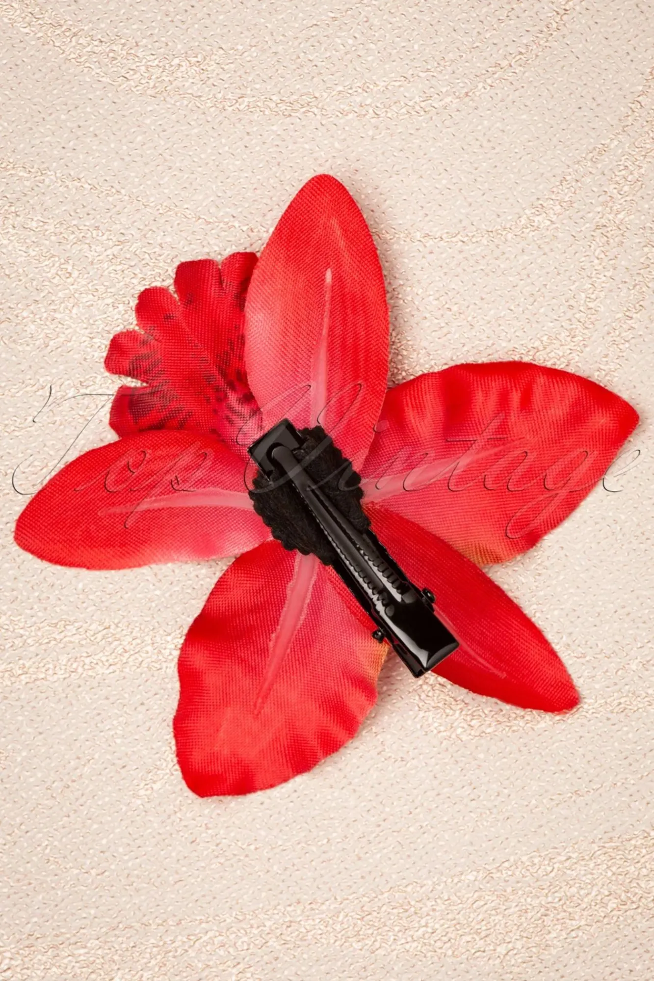 Outlet Topvintage Boutique Collection Tropical Vibes Haarbloemclip In Rood