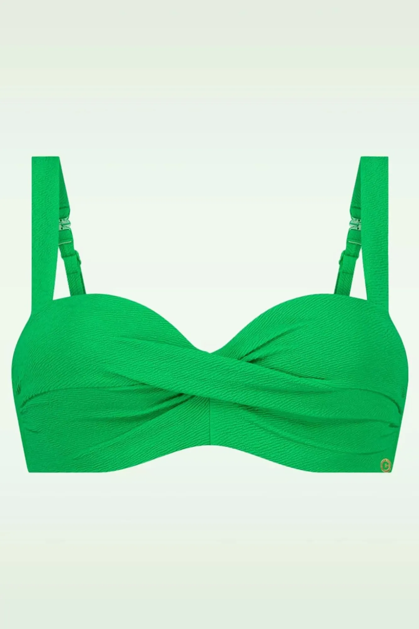 Outlet TC Beach Twisted Bikinitop In Bright Green Relief