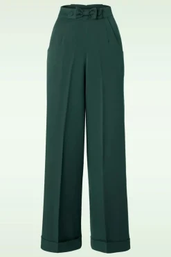 Online Banned Retro Verborgen Broek In Groenblauw