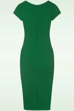 Best Sale Vintage Chic for Topvintage Violetta Penciljurk In Smaragdgroen