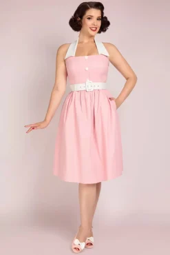 Sale Collectif Clothing Waverly Swing Jurk In Roze