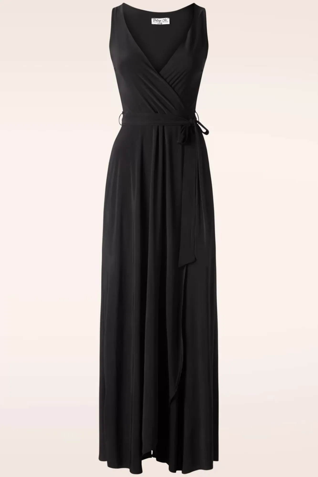 Best Sale Vintage Chic for Topvintage Zoe Maxi Jurk In Zwart